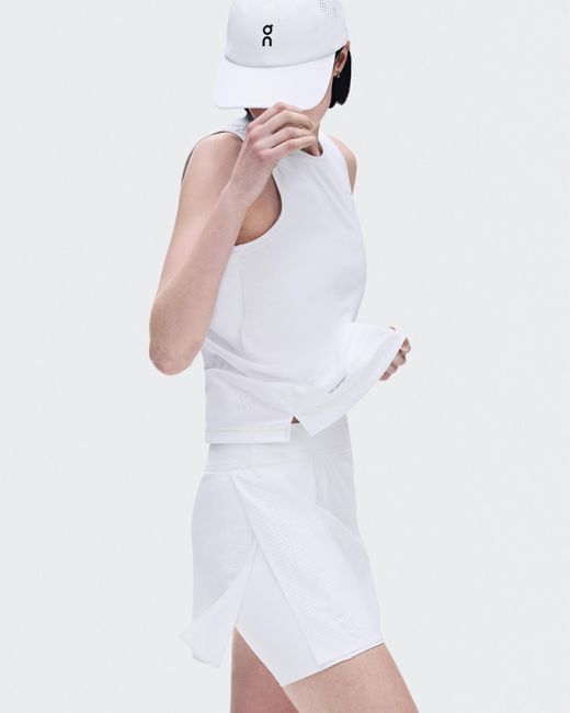 On Shoes White Court Skirt Split Ldn