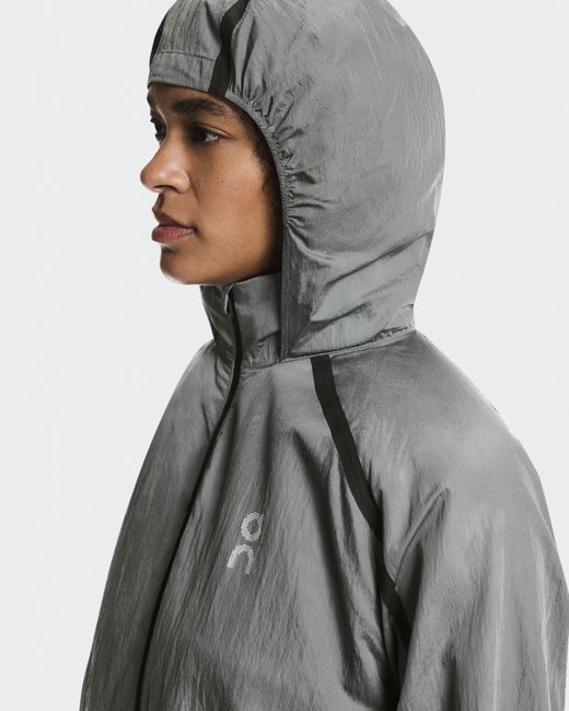 On Shoes Gray Performance Volt Jacket