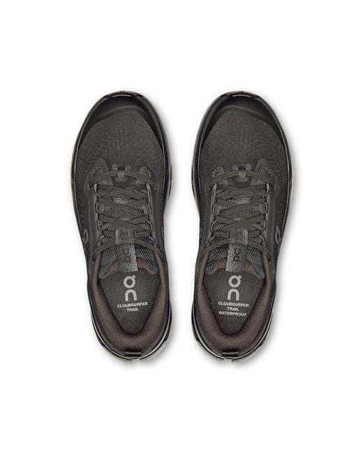 On Shoes Black Cloudsurfer Trail 2