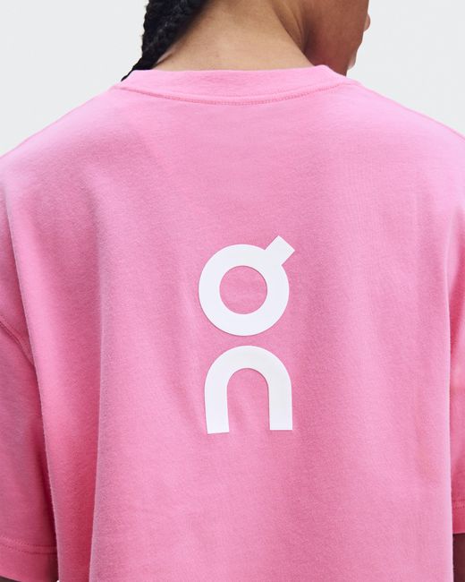 On Shoes Pink Club Boxy-T