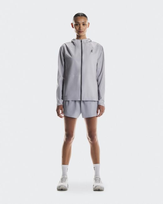 On Shoes Gray Performance Jacket Waterproof