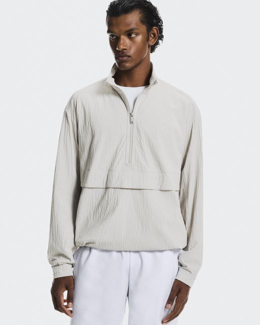 On Shoes White Courtside 1/2 Zip Eaze for men