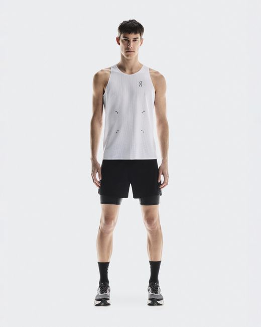 On Shoes White Pace Tank Top for men