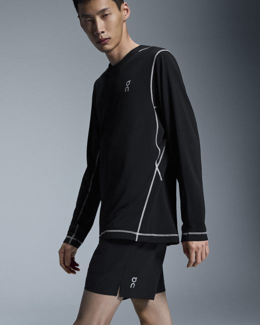 On Shoes Black 5" Core Shorts for men