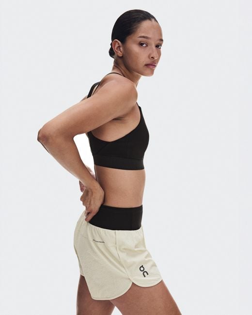 On Shoes White Performance Volt Shorts