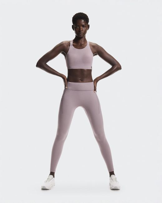 On Shoes White Performance Tights