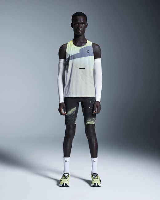 On Shoes Gray Race Tights Half for men