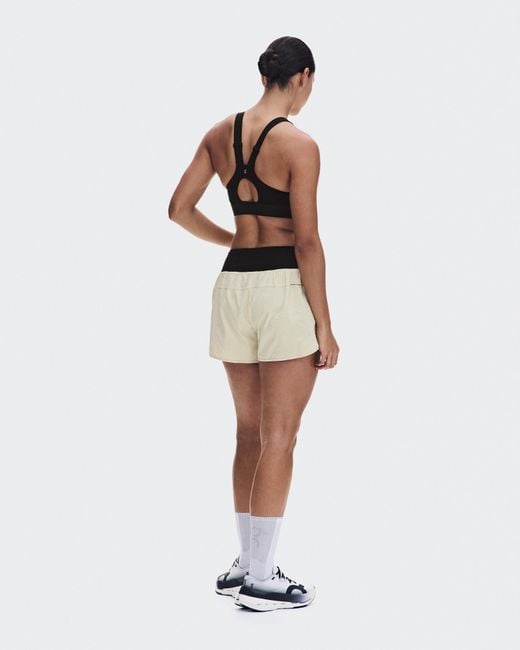 On Shoes White Performance Volt Shorts