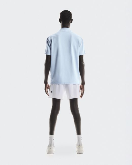 On Shoes Blue Courtside Polo for men