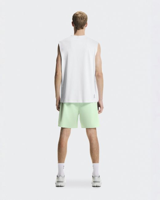 On Shoes Green Train Shorts for men
