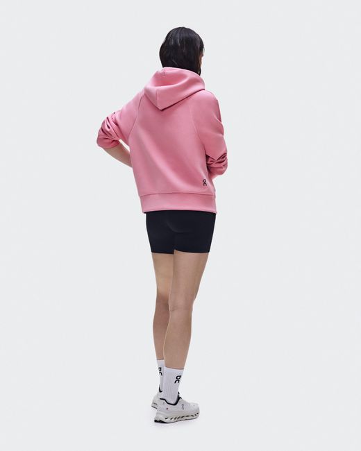 On Shoes Pink Focus Tech Zip Hoodie