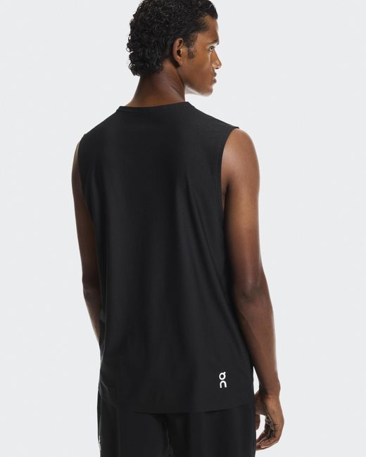 On Shoes Black Court Tank Top for men