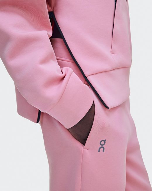 On Shoes Pink Focus Tech Hoodie