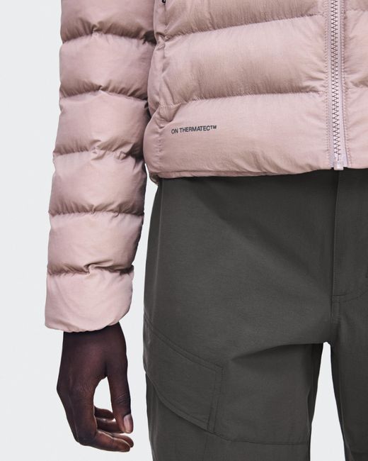 On Shoes Pink Ascent Puffer Jacket