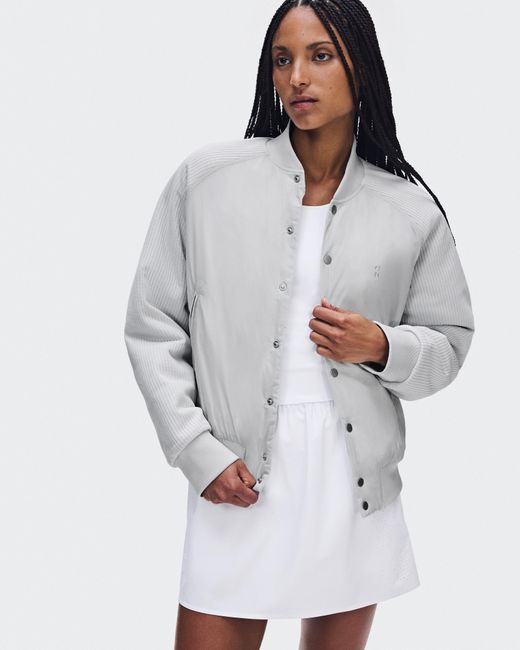 On Shoes White Courtside Bomber