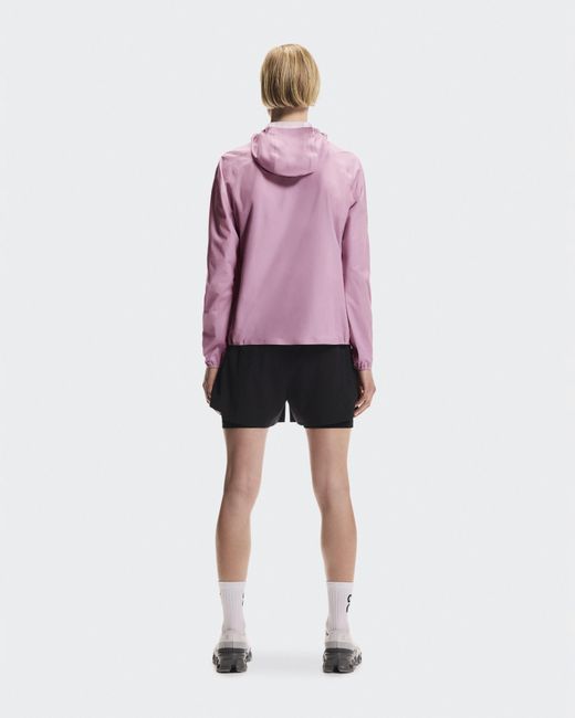 On Shoes Pink Performance Jacket Waterproof