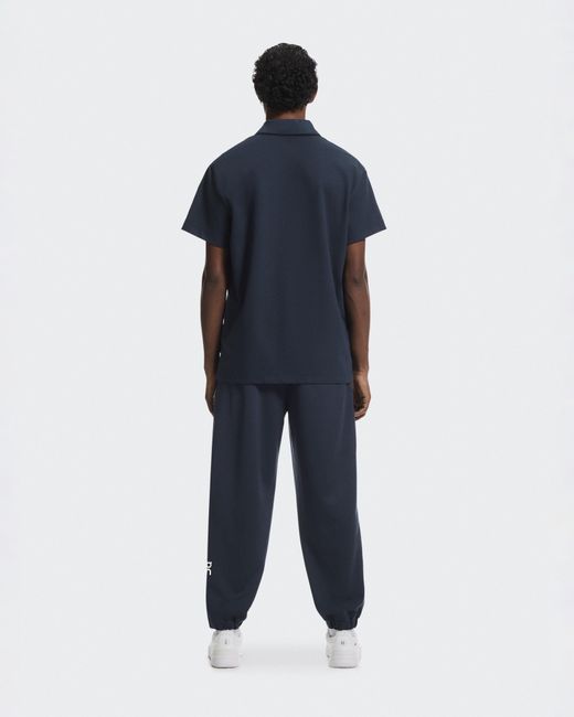 On Shoes Blue Courtside Polo for men