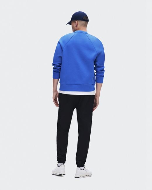 On Shoes Blue Focus Tech Crew for men