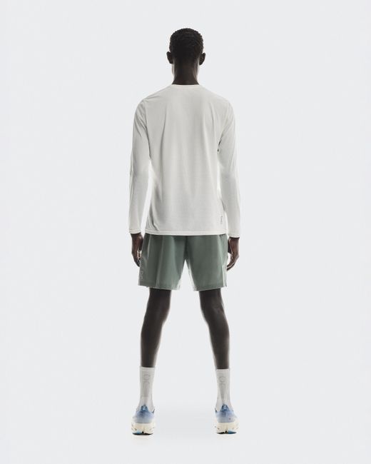 On Shoes White 7" Core Shorts for men