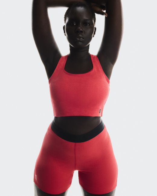 On Shoes Red Pace Pocket Bra