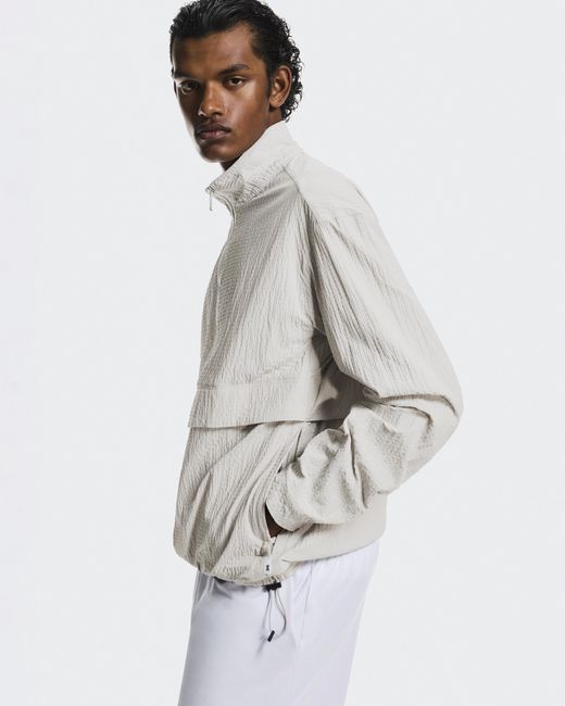 On Shoes White Courtside 1/2 Zip Eaze for men