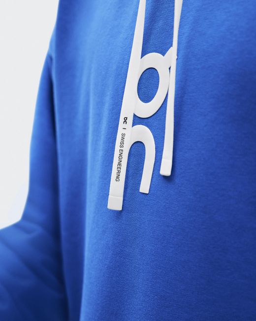 On Shoes Blue Club Hoodie for men