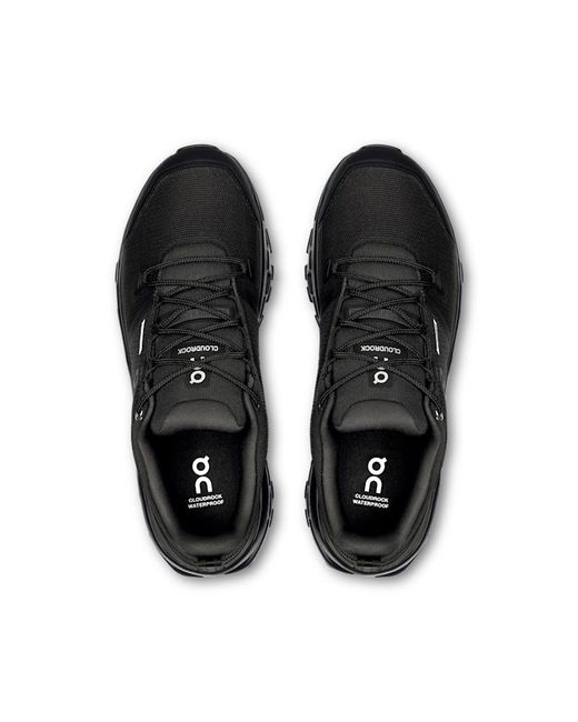 On Shoes Black Cloudrock Low Waterproof for men