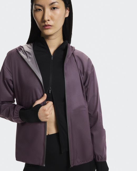 On Shoes Blue Explore Lightweight Waterproof Jacket