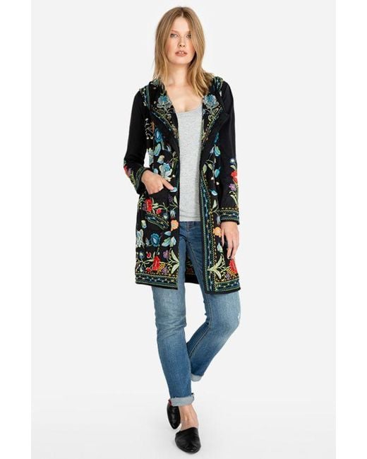 Johnny Was Zia Hooded Duster - Lyst
