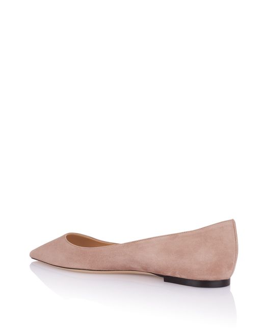 jimmy choo nude flats
