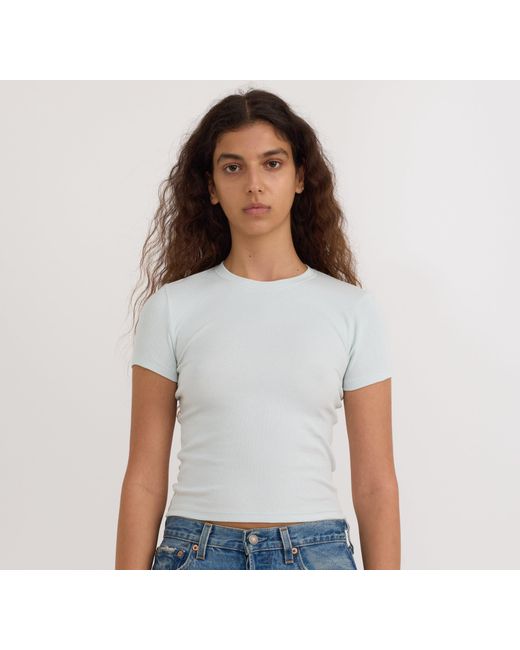 Organic Basics White Core Rib Tee