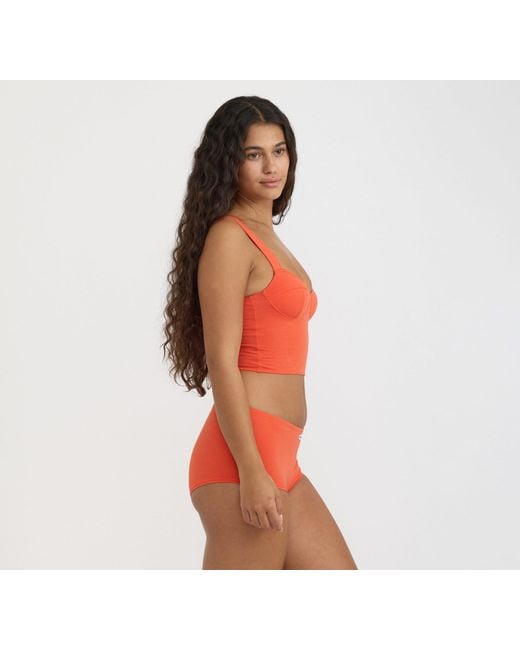Organic Basics Red Core Icon Corset Top