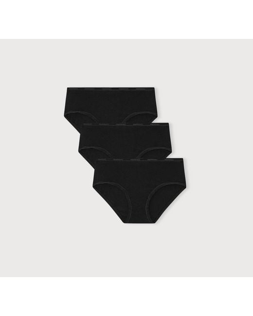 Organic Basics Black Core Briefs 3-Pack
