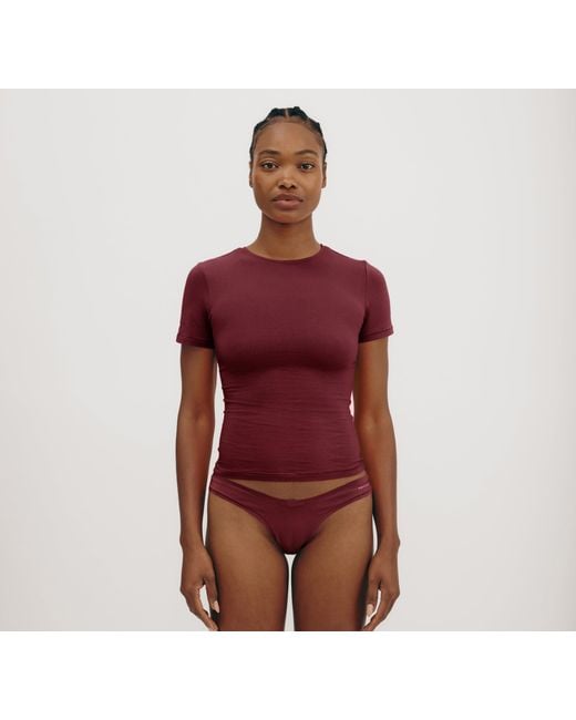 Organic Basics Red Flex Tee