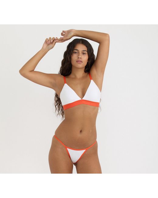 Organic Basics Brown Core Play Triangle Bralette Vibrant