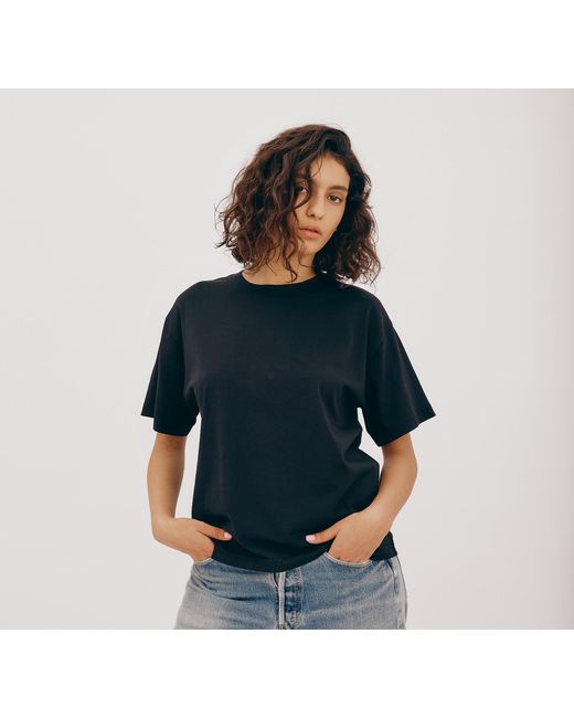 Organic Basics Blue True Boxy Tee