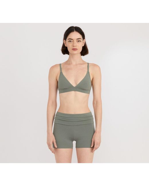 Organic Basics Green Flex Triangle Bralette