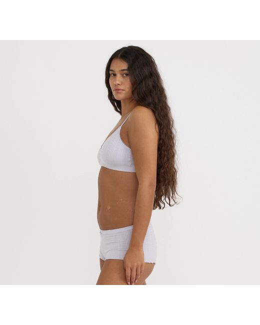 Organic Basics Orange Pointelle Shorty