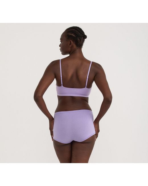 Organic Basics Purple Flex Bralette