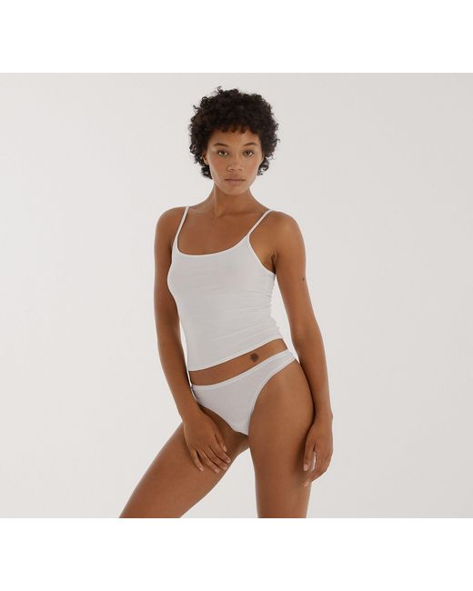 Organic Basics White Core Thong