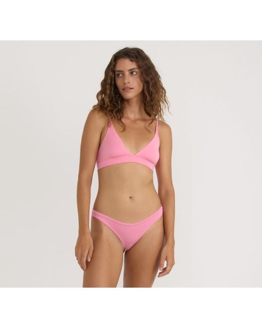 Organic Basics Orange Soft Touch Veil Triangle Bralette