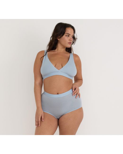 Organic Basics Blue Soft Touch Basic Bralette