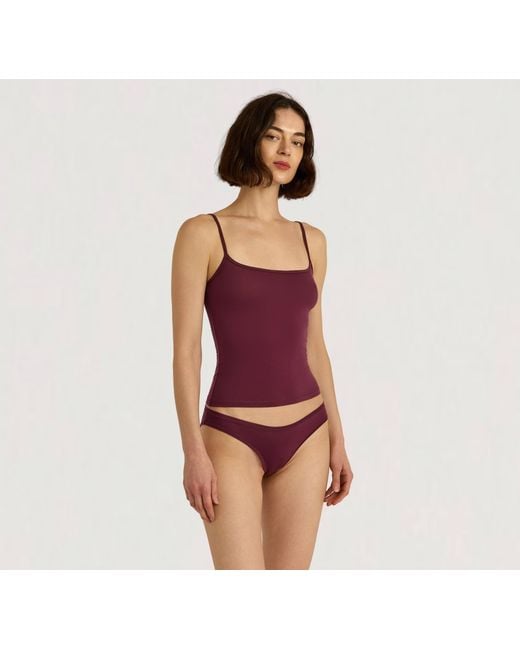 Organic Basics Red Soft Touch Veil Cami