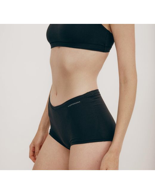 Organic Basics Black Flex Shorty