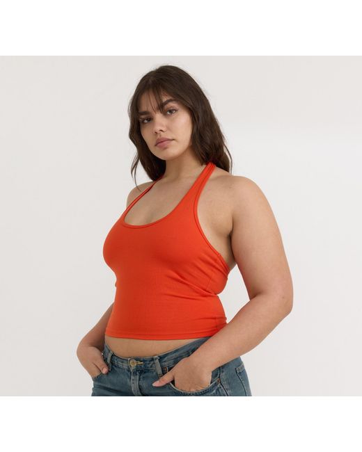 Organic Basics Red Core Halter Top