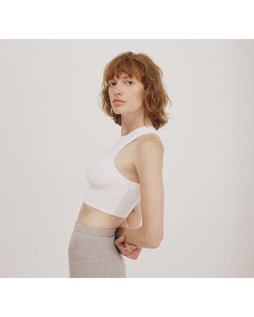 Organic Basics Natural Core Crop Tank Top 3-Pack Melange