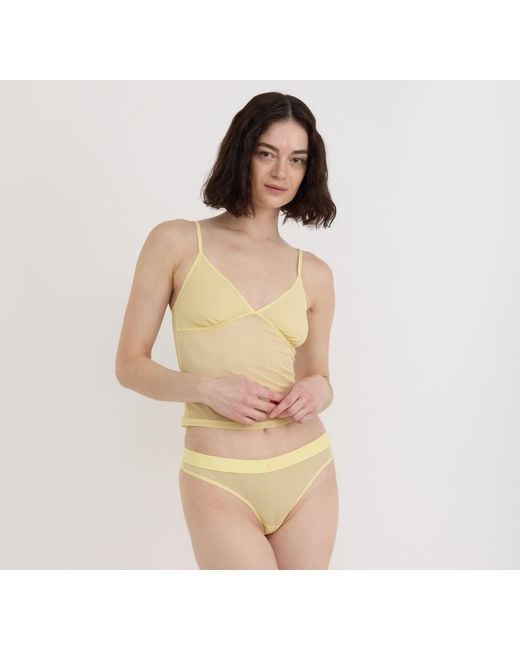 Organic Basics Yellow Mesh Cami