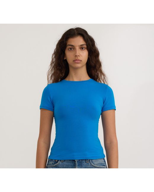 Organic Basics Blue Flex Tee