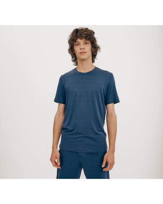 Organic Basics Blue Premium Tee for men