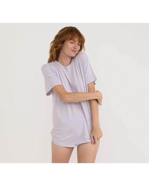 Organic Basics Purple Easy Tee